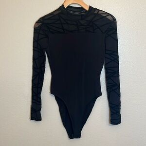 Black Long Sleeve Bodysuit